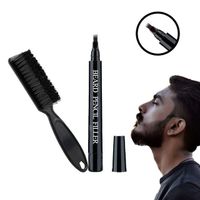 Custom Logo Water Proof Long Lasting Beard Filler Pencil Pen Coverage Natural Men Moustache Beard Pencil Filler