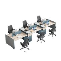 New Design Office furniture screen Cadet Blue Mfc Office Desk Workstation Partition Employee position workstation workshop