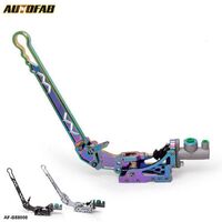 AUTOFAB Black Chrome Adjustable E-Brake Hydraulic Drift Racing Handbrake Hand Brake Vertical Horizontal S14 AE86 AF-B88008