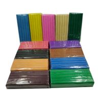 Factory Direct supply of 12 color oily plasticine mold set children's toy rubber color mud modeling clay