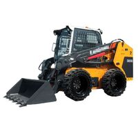 Powerful LIUZHOU 385B 80hp skid steer loader with hammer attachments price list for sale