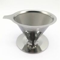 Stainless Steel Coffee Filter Reusable Pour Over Coffee Filter Cone Coffee Dripper