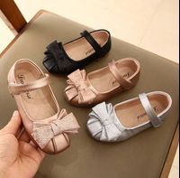 2020 Children Girls Princess Dress Shoes for Spring Autumn Season Bow Design