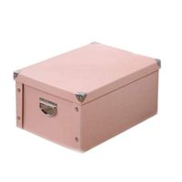 Collapsible File Storage Box with Dust-Proof Lids and Strong Handles Office Letter Organizer