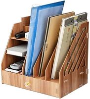 Wooden Desk Organizer Storage Multi-Layer Rack