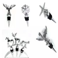 Creative Six-wire Three-dimensional Zinc Alloy Simulation Animal Head Wine Bottle Stopper