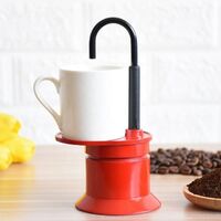 1cup Drip Moka Espresso Coffee Maker Percolator With Ceramic Mug