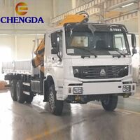 sinotruk Howo 6X4 10tons 15tons mounted truck crane