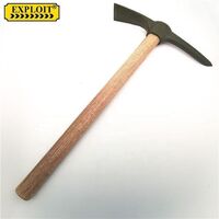 Wholesale carbon steel pick head axe custom garden farming pickaxes tools pickaxe with wooden handle