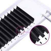 Wholesale 0.03 Silk Vegan Easy Fanning 20mm D Curl Volume Mink Fur Eyelash Extension Makeup Professional 0.05 Lash Extension