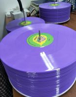 Opaque purple color record splatter record 12" Vinyl record pressing supplier China