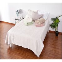 Customize Color Size solid microfiber woven quilted bedspread