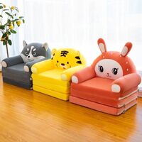 Baby Seat Little Animal Paw Plush Folding Kids Sofa Backrest Chair Lazy Plush Floor Sofa Chair Kids Sofa