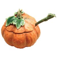 Home Collection Medium Ceramic Pumpkin Soup Tureen With Lid