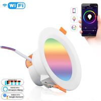 10W-20W RGB+CCT 2700K-6000K Wifi Tuya Smart LED Ceiling Downlight WiFi Remote APP Alexa Voice Control LED Spot Light Smart Downl