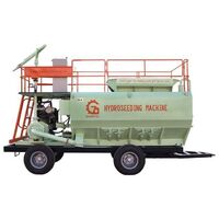 Hot Selling High Efficiency Diesel Engine Sprayer Hydroseeder Machine For Highway Green