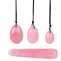 Wholesale 100% Natural Rose Quartz Crystal Jade Yoni Egg for Women Vaginal Exercise