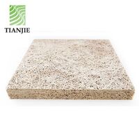 Sound absorbing insulation cement wood wool acoustic panel board