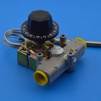 Gas valve capillary thermostat