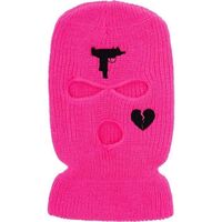 Wholesale High quality Knitted Mens Sports Face 1 2 3 Three Hole Black Ski mask hood Embroidery Logo Neon Custom Balaclavas