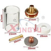 Gas Lens Glass Cup Kit tig torch