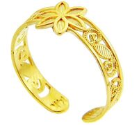 High quality 18k gold plated custom toe ring gold for women