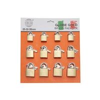 globe gold set padlock door lock