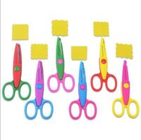 High Quality Laciness Zig Zag DIY Handcraft School Student Children Plastic Craft Scissors Handmade Paper Cutting Stationery