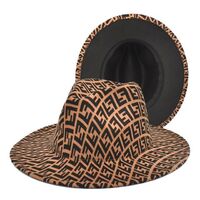 Classic Wide Brim Fedora Hats for Women Dress Hats for Men Two Tone Panama Hat with Belt Buckle