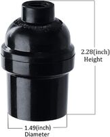 Fire resistance E26 E27 lamp socket plastic bakelite standard thread socket