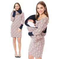 Best quality floral lightweight breastfeeding top maternity clothes nursing sweater dress