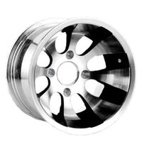 silver 4x101.6 pcd wheel 12 inch atv rim