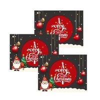 Factory Rholesale Folding Christmas Eve Greeting Card Christmas Card Invitation Card Color Printing Customized logo