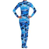 wholesale Womens Spandex Bodysuit Long Sleeve Scoop Neckline Footless dance unitards