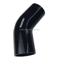 45 Degree Elbow Silicone Rubber Black Radiator Hose