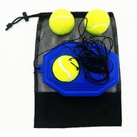 beginners baseboard portable tennis trainer set rebound