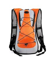High quality men waterproof nylon orange bicycle outdoor cycling backpack bag with water bag