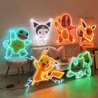 Pikachu Pokemon LED Anime Neon Light for Wall Party Decor