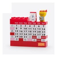 SmallOrders G060408 Puzzle assembling calendar blocks with small doll Wanli DIY assembling blocks Promotional calendar