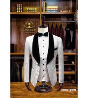 Wholesale Wedding Tuxedos Slim Fit Suits For Men Groomsmen Suit Prom Formal Suits 3 Pieces