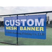 Professional manufacture cheap large format custom printed pvc vinyl advertising mesh fence banner