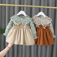 Sunny Baby 2021 New Spring and Autumn Girls Fashion Cute Floral Blouse +Dress