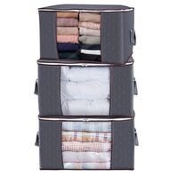 Moisture-proof and dust-proof non-woven storage finishing bag moving packing storage box clothing quilt storage box