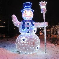 outdoor indoor giant spidol standing LED model motif lights decorations life size Christmas snowman statue