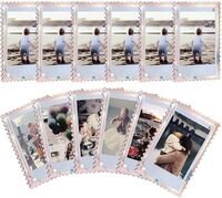 12 Pack Iridescent Double Sided Acrylic Fridge Magnetic Photo Frame for Fujifilm Instax Mini 9 8 8+70 7s Film Polaroid Z2300