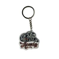 Custom Personalized Leopard Western CowGirl Bag Acrylic Keychains