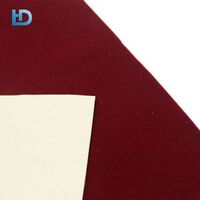 Must Have Custom Color Available Dark Wine Red Back Adhesive Flocking Adhesive Velvet Fabric for Jewelry Box