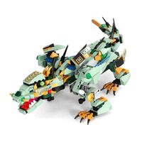 515 pcs Kongfu Dragon fighter toys building bricks set AI app control RC robot