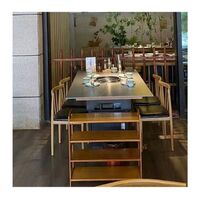 Korean BBQ Table Five Star Hotel Use Smokeless BBQ Grill Tables