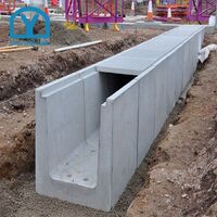 convenient installation ultra high performance concrete precast cable trough